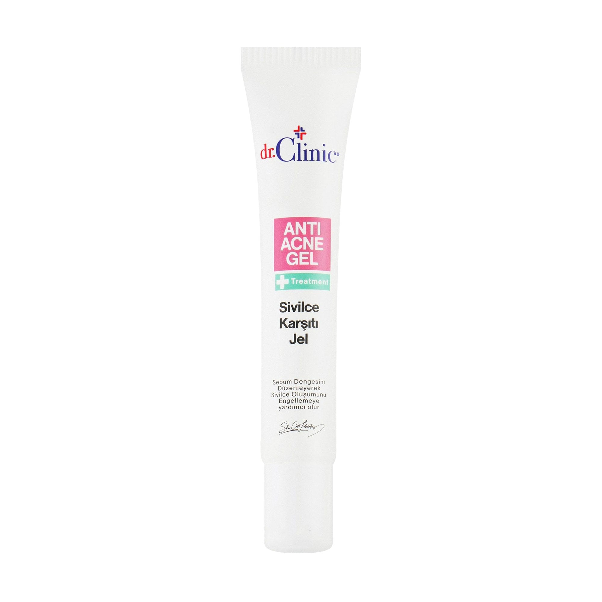 Гель для обличчя Dr.Clinic Anti Acne Gel для проблемної та жирної шкіри, проти акне, висипань та надлишку себуму, 15 мл